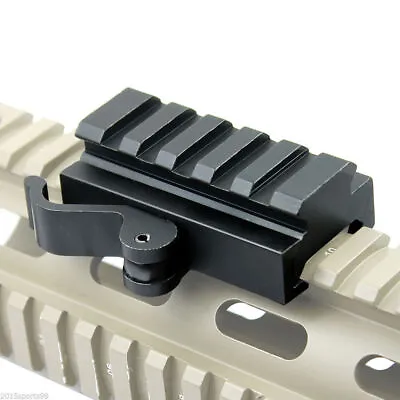 5 Slots Compact QD Quick Release Riser Mount Adapter Fit 20mm Picatinny Rail • $5.99