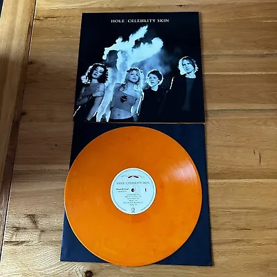 Hole Celebrity Skin Flamed Orange Vinyl Record LP Limited Edition MOV Original • £150