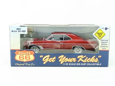 1:18 Scale Original Toy Co. Route 66 Die-Cast 1967 Buick GS-400 - Burgundy • $99.95