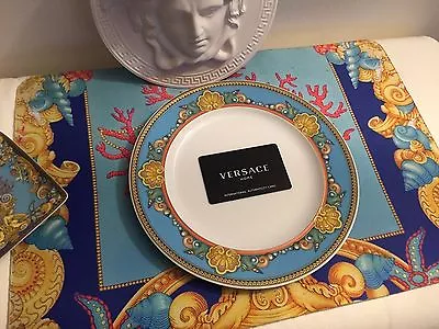 VERSACE LA MER SALAD PLATE 8.5 / 22cm  ROSENTHAL SALE BEST GIFT SALE New In Box • $119