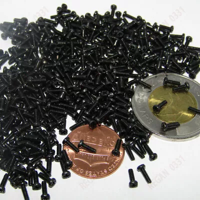 £3.05 • Buy M1 M1.2 M1.4 M1.6 M1.7 Black Oxide Phillips Pan Head Small Machine Screws Bolt