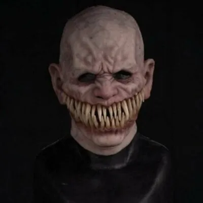 £15.74 • Buy Halloween Scary Full Head Horror Masks Cosplay Clown Face Cover Devil Latex