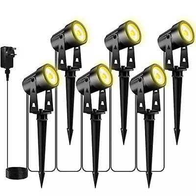 Totofac Garden Spike Lights 12V 18W Pathway Lights 6-Pack COB LED Garden • £49.99