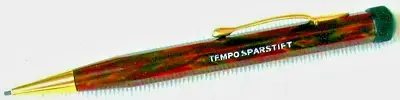 VINTAGE   TEMPO   ROTARY PENCIL Circa 1940; In RED BROWN; For 1.18mm MINES • £51.48