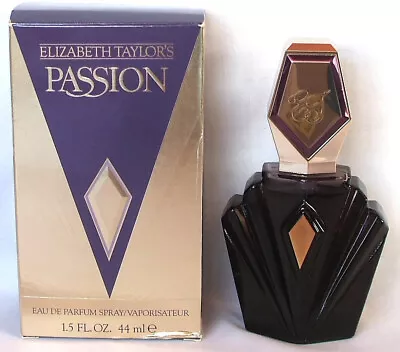RARE Vintage Elizabeth Taylor Passion Eau Parfum Spray 1.5 Fl Oz USA New In Box • $24.50