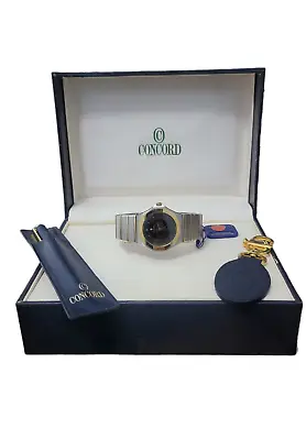 Concord  Mariner SG 500 Gold Stainless Steel Box NOS Included Pen And Key Chain • $2489.10