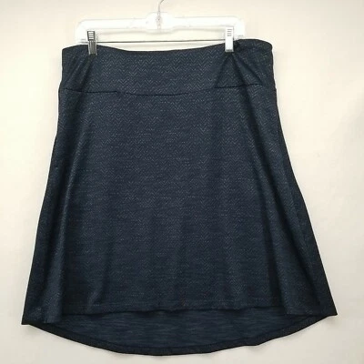 $14.18 • Buy Mpg Womens Athleisure Skirt Blue Extra Large Xl Stretch Dual Pockets Casual
