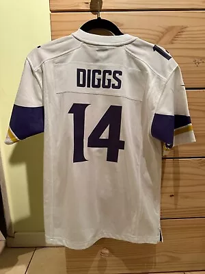 Nike Stefon Diggs Minnesota Vikings NFL Jersey Youth L White • $20