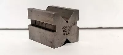 Vintage GENERAL TOOL CO. Machinist 1  Toolmaker's V Block #117 Made In USA • $30