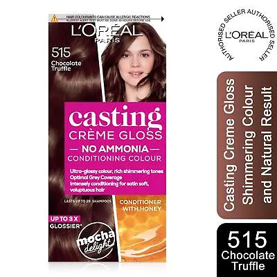 £8.99 • Buy L'Oreal Paris Casting Creme Gloss Semi-Permanent Hair Dye, 515 Chocolate Truffle