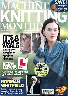 Machine Knitting Monthly Pattern Magazine February 2011 Ladies 12 Designs Family • £5.99