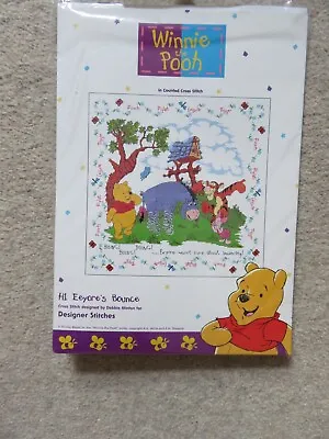 Designer Stitches Winnie The Pooh Eeyore's Bounce Complete Cross Stitch NEW • £25