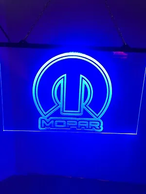 Mopar Led Light Sign Game Room   Bar  Garage Sign (your Color Choice) • $34.88