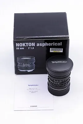 VOIGTLANDER NOKTON ASPHERICAL 50mm F/1.5 LENS LEICA M MOUNT • $595