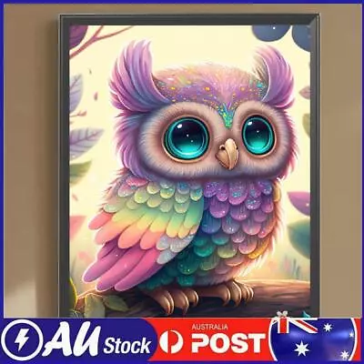 5D DIY Full Round Drill Diamond Painting Owl Kit Home Decoration Craft(NH3542) • $11.29