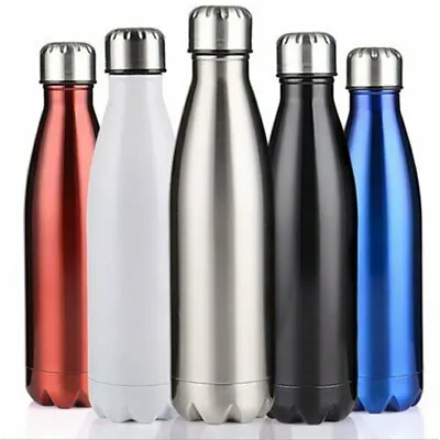 $18.59 • Buy 1L Stainless Steel Insulated Thermos Water Bottle Travel Drink Mug Flask Thermal