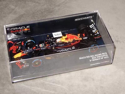 Minichamps F1 1:43 M Verstappen Red Bull RB18 3rd Place Monaco GP 2022 • $94.72