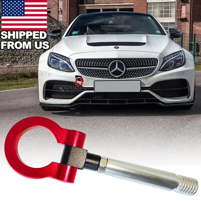 Sport Racing Style Red Tow Hook Retrofit For Mercedes-Benz C E S GLE GLK GLC • $21.99