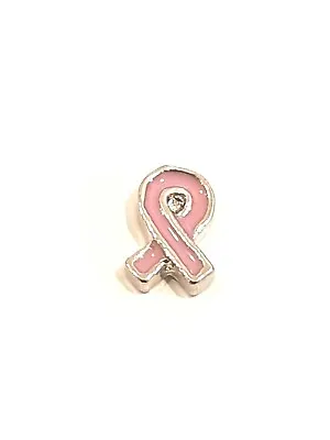 Pink Ribbon/ Cancer/ Survivor/ Breast Cancer/ Floating Charm For Memory Locket • £1.70