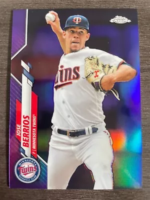 2020 Topps Chrome Jose Berrios #125 Purple Refractor Serial /299 • $1.99