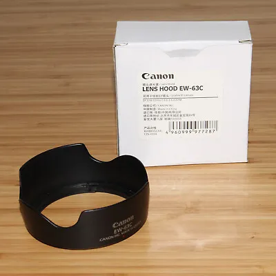 Canon EW-63C Lens Hood For EF-S 18-55mm F/3.5-5.6 IS STM - Petal Genuine Item • £19.99