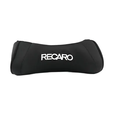 $21.50 • Buy 1pcs Black RECARO Memory Cotton Pillow Seat Support Headrest Cushion Neck Rest