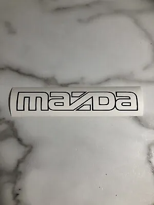 90-93 Miata Front Bumper Mazda Decal Logo Sticker JDM 6”X1” (Black ) • $13