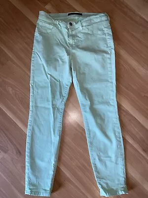 J BRAND Luxe Twill Julep Green Skinny Capri Cropped Jeans 29 Spring/Summer • $8.99