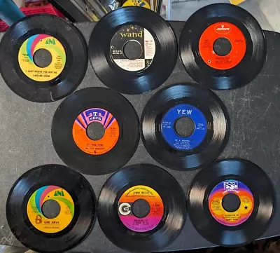 Lot Of 15 Soul/R&B 45s By Various Artists From 1969 7  Jukebox Singles • $6