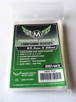 Mayday - Card Game Sleeves 63.5mm X 88mm - 100ct - New • £3.39