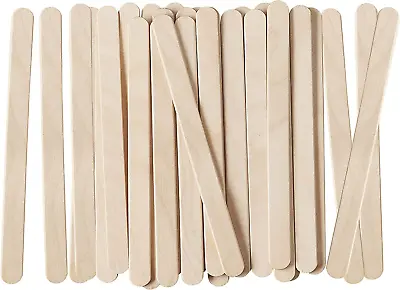 200 Pcs Natural Wood Popsicle Sticks 4.5 Inch Ice Cream DIY Gelato Stick Wooden • $6.33