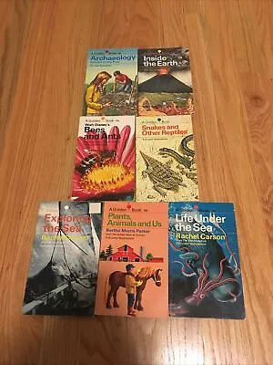 $25 • Buy Golden Book Nature Guide Lot Of 7 - Vintage 1950-60’s 