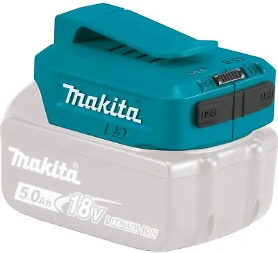£25 • Buy Makita DEBADP05 2 X USB Port Battery Charger For 14.4v 18v LXT Lithium Batteries