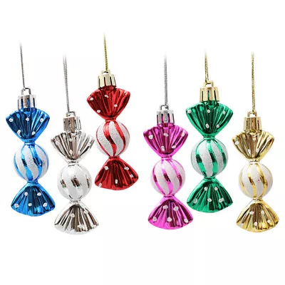 6Pcs Xmas Tree Hanging Ornament Decoration Christmas Party Christmas Candy • $4.81