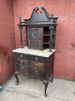 1860s New Hampshire Style Highboy Medical Cabinet Bathroom Dental Country • $2850