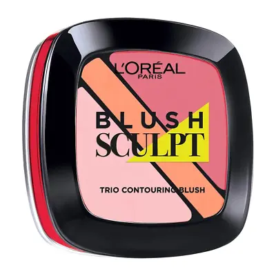 L'Oreal Paris Blush Sculpt Trio Contouring Blush 201 Soft Rosy Rose • £8.66