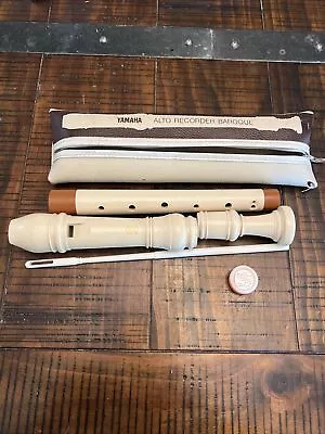 Yamaha Alto Baroque Recorder Set Vintage Free Shipping • $34.99