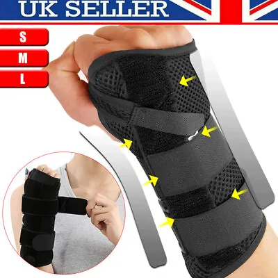 £4.39 • Buy Wrist Support Hand Brace Arthritis Sprain Carpal Tunnel Splint Stabilizer Strap