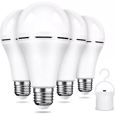 LED E27 Energy Saving Rechargeable Intelligent Light Bulbs Emergency Lamp W/Hook • $18.39