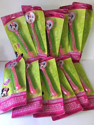 Party Favours Minnie Mouse Glow In The Dark Wand W/2 Glow Sticks -Lot Of 12 • $24.88