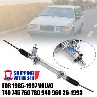 Power Steering Rack & Pinion Assembly 1985-1997 For Volvo 740 745 760 780 940 • $221.99