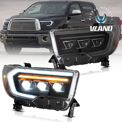 Led Projector Headlights W/DRL Aniation For 2007-13 Toyota Tundra &08-21 Sequoia • $699.99