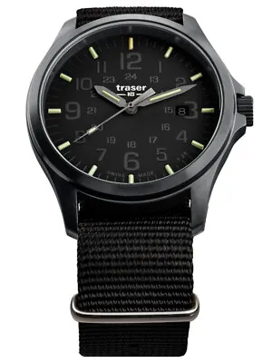 £352.46 • Buy Traser H3 108744 P67 Officer Pro Black Men's Watch 42mm 10ATM