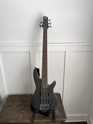 Ibanez SDGR SRX595 5 String Electric Bass Pearl Black Body NICE FREE SHIPPING • $499