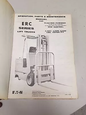 Yale Forklift ERC Series Maintenance And Parts Manual • $40