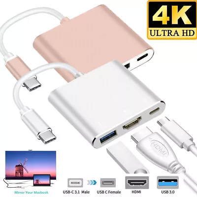 NEW USB Type C To HDMI HDTV TV Cable Adapter Converter For USB-C Phone Tablet • $11.99