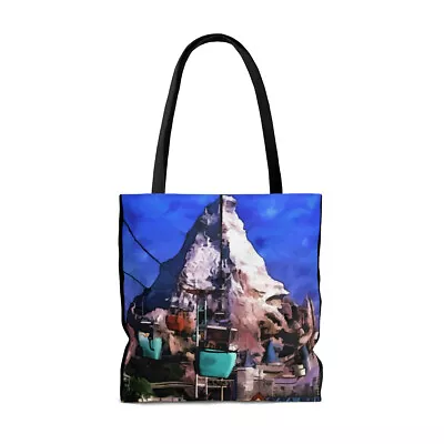 AOP Tote Bag Painting Of Disneyland Retro Ride Sky Buckets  • £27.65