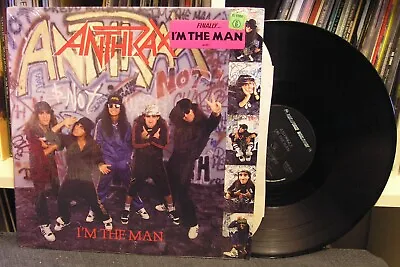 Anthrax  I'm The Man  LP NM Shrink Orig Stormtroopers Of Death Metallica Slayer • $49.99