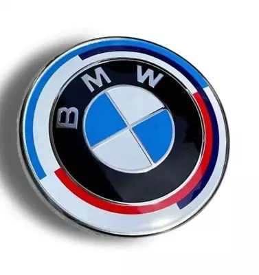 OEM BMW 82mm Anniversary Front Hood Rear Trunk Emblem Badge Bonnet Logo Edition • $6.99