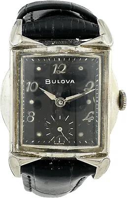 $250 • Buy Vintage 1959 Bulova Ambassador F Men's Mechanical Wristwatch 11AF 10k White RGP